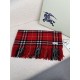 Top AAAAA Replica Burberry Classic Check Cashmere Scarf, Red 30 x 155 cm Clone Cheap