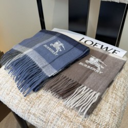Top AAAAA Replica Burberry Classic Check Cashmere Scarf, Grey 30 x 180 cm Clone Cheap