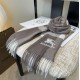 Top AAAAA Replica Burberry Classic Check Cashmere Scarf, Grey 30 x 180 cm Clone Cheap