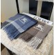 Top AAAAA Replica Burberry Classic Check Cashmere Scarf, Blue 30 x 180 cm Clone Cheap