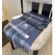 Top AAAAA Replica Burberry Classic Check Cashmere Scarf, Blue 30 x 180 cm Clone Cheap