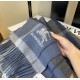 Top AAAAA Replica Burberry Classic Check Cashmere Scarf, Blue 30 x 180 cm Clone Cheap