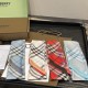 Top AAAAA Replica Burberry Vintage Check Silk Scarf, Red 8 x 180 cm Clone Cheap