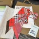 Top AAAAA Replica Burberry Vintage Check Silk Scarf, Red 8 x 180 cm Clone Cheap