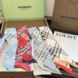 Top AAAAA Replica Burberry Vintage Check Silk Scarf, Beige 8 x 180 cm Clone Cheap
