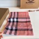 Top AAAAA Replica Burberry Classic Check Scarf Cashmere Pink 70 x 200 Clone Cheap