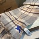 Top AAAAA Replica Reversible Cashmere Scarf with EKD Burberry Check Pattern 30 x 200 Gray Clone Cheap