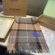 Top AAAAA Replica Reversible Cashmere Scarf with EKD Burberry Check Pattern 30 x 200 Camel Clone Cheap