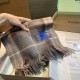 Top AAAAA Replica Reversible Cashmere Scarf with EKD Burberry Check Pattern 30 x 200 Camel Clone Cheap