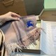 Top AAAAA Replica Reversible Cashmere Scarf with EKD Burberry Check Pattern 30 x 200 Pink Clone Cheap