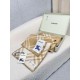 Top AAAAA Replica Burberry Check Wool Scarf/Blanket with Equestrian Label 30 x 180 Beige Clone Cheap