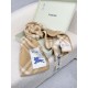 Top AAAAA Replica Burberry Check Wool Scarf/Blanket with Equestrian Label 30 x 180 Beige Clone Cheap