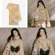 Top AAAAA Replica Burberry Check Wool Scarf/Blanket with Equestrian Label 30 x 180 Beige Clone Cheap