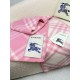 Fake Burberry Check Wool Scarf/Blanket with Equestrian Label 30 x 180 Pink Replica Top AAAAA Replica Burberry Check Wool Scarf/Blanket with Equestrian Label 30 x 180 Pink Clone Cheap