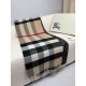 Top AAAAA Replica Burberry Reversible TB Cashmere/Wool Check Scarf, 30 x 180 cm, Black/Brown Clone Cheap