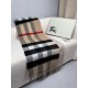 Top AAAAA Replica Burberry Reversible TB Cashmere/Wool Check Scarf, 30 x 180 cm, Beige/Brown Clone Cheap