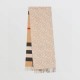 Top AAAAA Replica Burberry Reversible TB Cashmere/Wool Check Scarf, 30 x 180 cm, Beige/Brown Clone Cheap