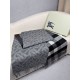 Top AAAAA Replica Burberry Reversible TB Cashmere/Wool Check Scarf, 30 x 180 cm, Black Clone Cheap