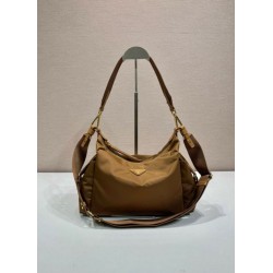 Top AAAAA Replica Prada Explore Large Re-Nylon Shoulder Bag 1BC264, Brown Clone Cheap