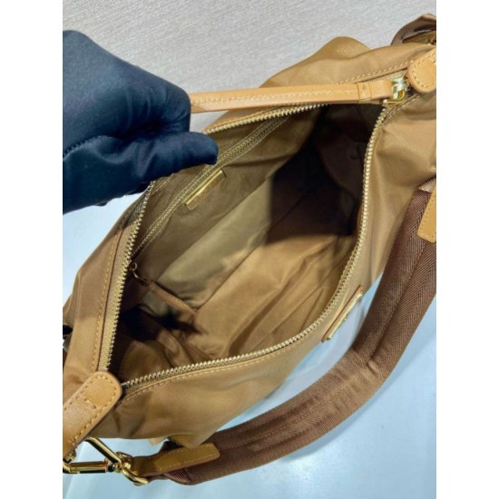 Top AAAAA Replica Prada Explore Large Re-Nylon Shoulder Bag 1BC264, Brown Clone Cheap