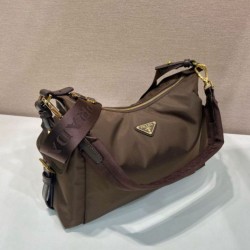Top AAAAA Replica Prada Explore Large Re-Nylon Shoulder Bag 1BC264, Terra di Siena Clone Cheap