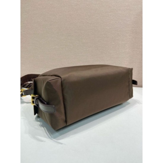 Top AAAAA Replica Prada Explore Large Re-Nylon Shoulder Bag 1BC264, Terra di Siena Clone Cheap