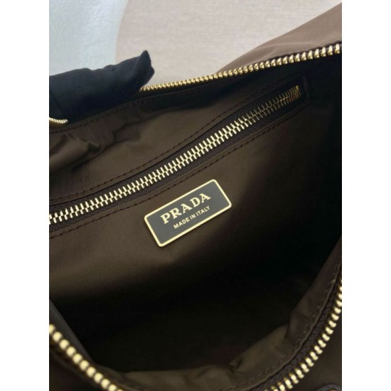 Top AAAAA Replica Prada Explore Large Re-Nylon Shoulder Bag 1BC264, Terra di Siena Clone Cheap