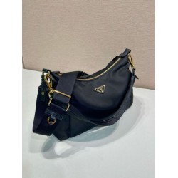 Top AAAAA Replica Prada Explore Large Re-Nylon Shoulder Bag 1BC264, Black Clone Cheap