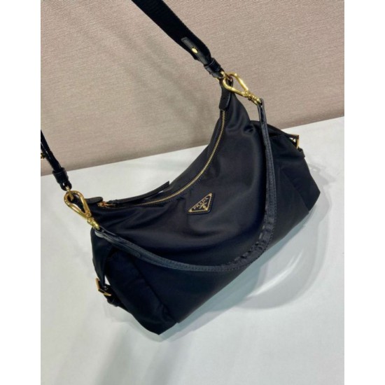 Top AAAAA Replica Prada Explore Large Re-Nylon Shoulder Bag 1BC264, Black Clone Cheap