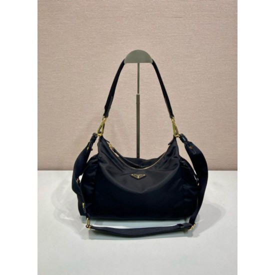 Top AAAAA Replica Prada Explore Large Re-Nylon Shoulder Bag 1BC264, Black Clone Cheap