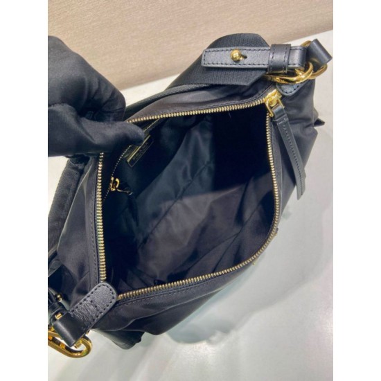 Top AAAAA Replica Prada Explore Large Re-Nylon Shoulder Bag 1BC264, Black Clone Cheap