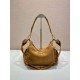 Top AAAAA Replica Prada Explore Large Suede Shoulder Bag 1BC264, Brown Clone Cheap