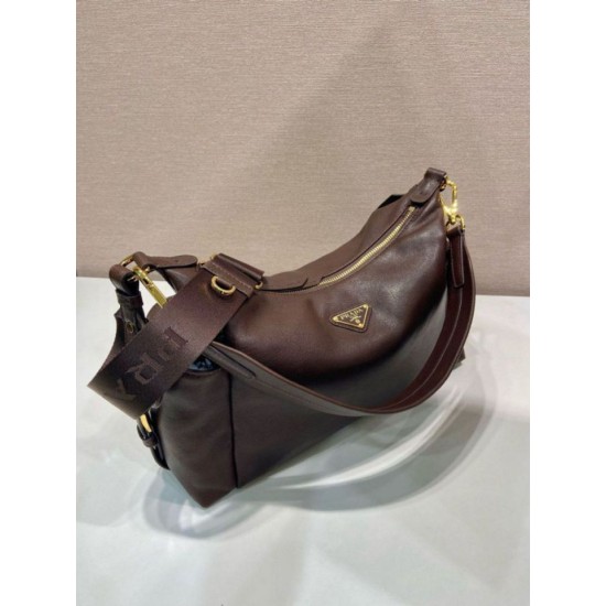 Top AAAAA Replica Prada Explore Large Nappa Shoulder Bag 1BC264, Coffee Clone Cheap