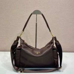 Top AAAAA Replica Prada Explore Large Nappa Shoulder Bag 1BC264, Coffee Clone Cheap