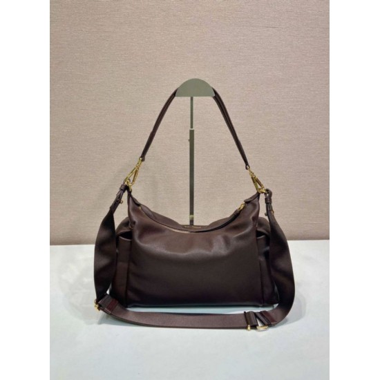 Top AAAAA Replica Prada Explore Large Nappa Shoulder Bag 1BC264, Coffee Clone Cheap