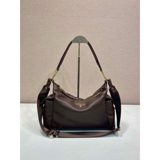 Top AAAAA Replica Prada Explore Large Nappa Shoulder Bag 1BC264, Coffee Clone Cheap
