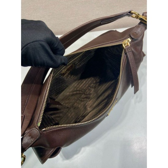 Top AAAAA Replica Prada Explore Large Nappa Shoulder Bag 1BC264, Coffee Clone Cheap