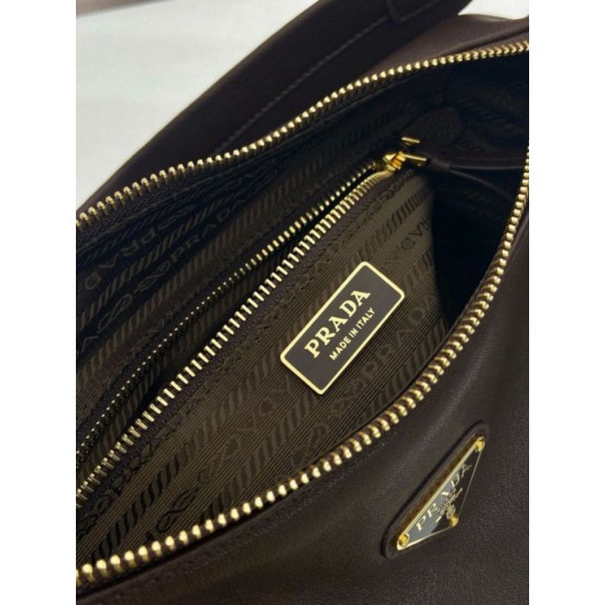 Top AAAAA Replica Prada Explore Large Nappa Shoulder Bag 1BC264, Coffee Clone Cheap