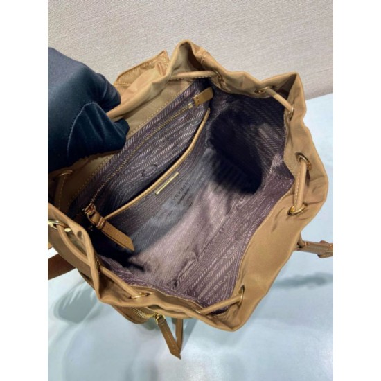 Top AAAAA Replica Prada Medium Re-Nylon Backpack with Belt Bag 1BZ811 Brown Clone Cheap