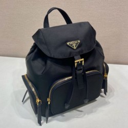 Fake Prada Medium Re-Nylon Backpack with Belt Bag 1BZ811 Black Replica Top AAAAA Replica Prada Medium Re-Nylon Backpack with Belt Bag 1BZ811 Black Clone Cheap