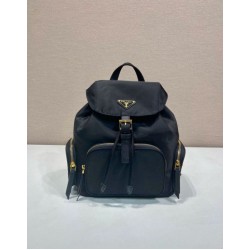 Top AAAAA Replica Prada Medium Re-Nylon Backpack with Belt Bag 1BZ811 Black Clone Cheap