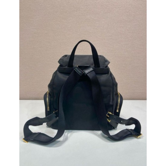 Top AAAAA Replica Prada Medium Re-Nylon Backpack with Belt Bag 1BZ811 Black Clone Cheap