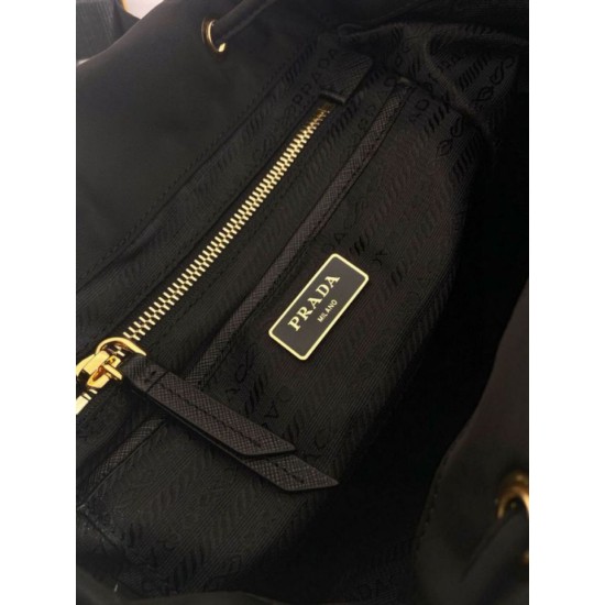 Top AAAAA Replica Prada Medium Re-Nylon Backpack with Belt Bag 1BZ811 Black Clone Cheap