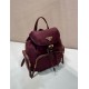 Top AAAAA Replica Prada Medium Re-Nylon Backpack with Belt Bag 1BZ811 Burgundy Clone Cheap