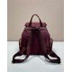 Top AAAAA Replica Prada Medium Re-Nylon Backpack with Belt Bag 1BZ811 Burgundy Clone Cheap