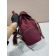 Top AAAAA Replica Prada Medium Re-Nylon Backpack with Belt Bag 1BZ811 Burgundy Clone Cheap