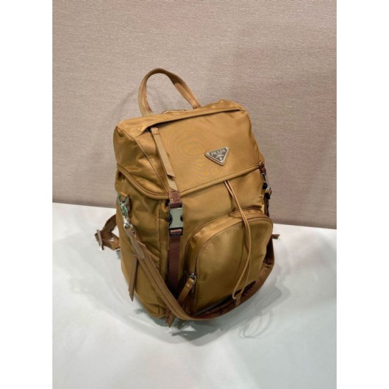 Top AAAAA Replica Prada Re-Nylon Backpack 1BZ039 Brown Clone Cheap