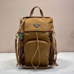Top AAAAA Replica Prada Re-Nylon Backpack 1BZ039 Brown Clone Cheap