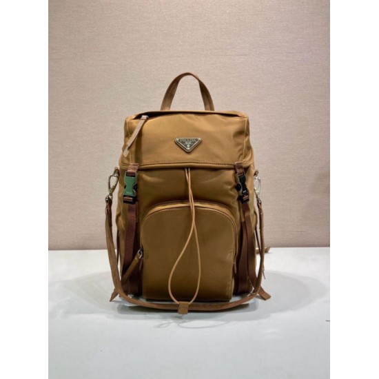 Top AAAAA Replica Prada Re-Nylon Backpack 1BZ039 Brown Clone Cheap