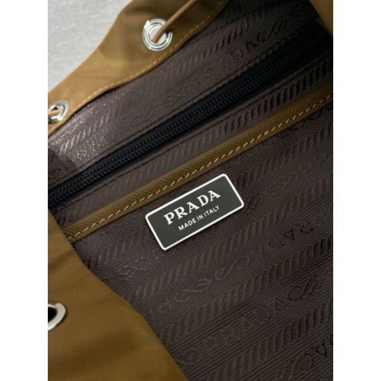 Top AAAAA Replica Prada Re-Nylon Backpack 1BZ039 Brown Clone Cheap